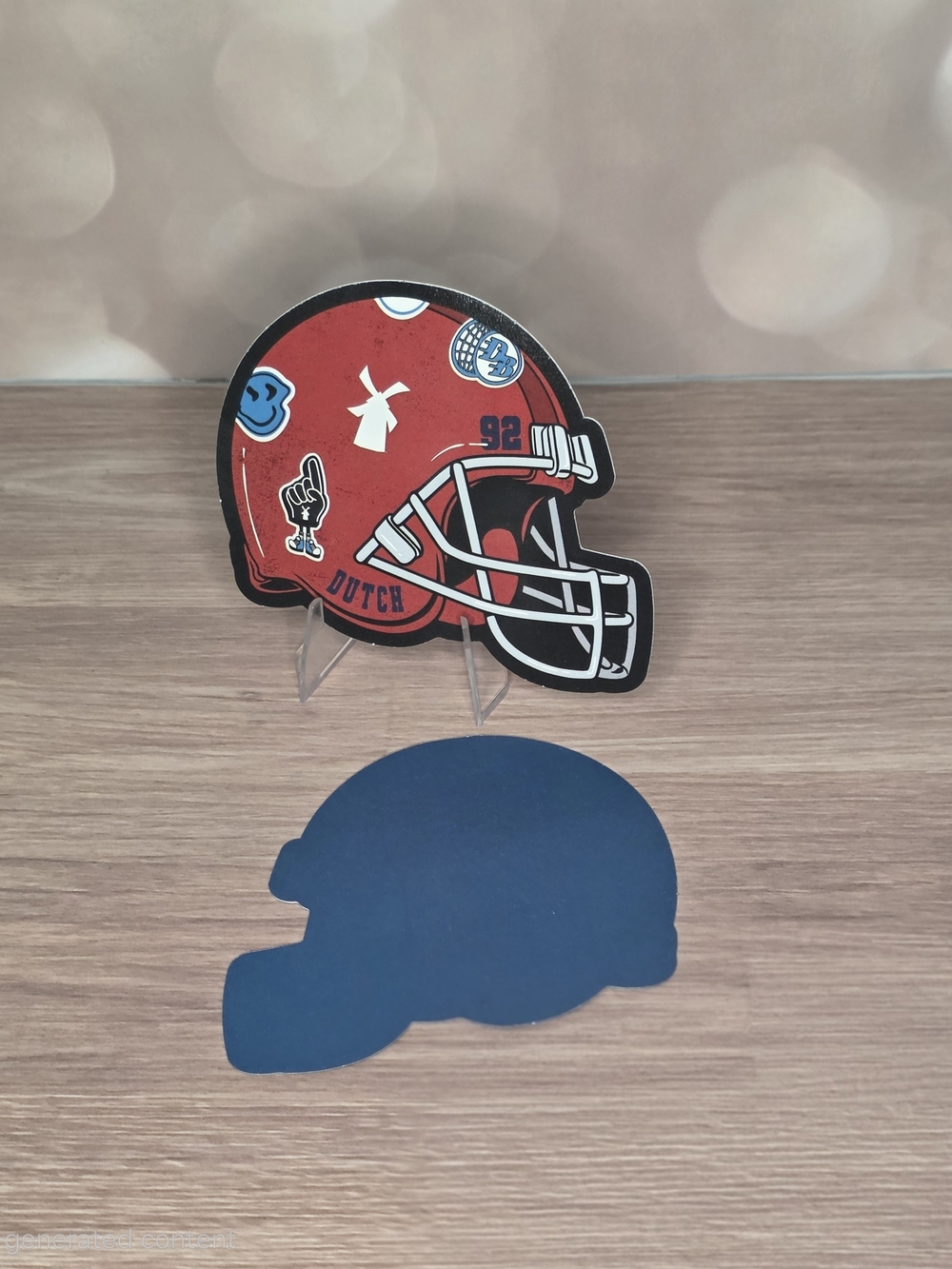 Dutch Bros Red Football Helmet Sticker 9/8/26 Drop!